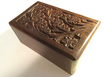 Carved Wooden Box